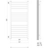 Полотенцесушитель электрический LEMARK URSUS LM72116Е П16 500x1100 левый/правый хром LM72116E